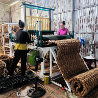 SẢN XUẤT THẢM XƠ DỪA